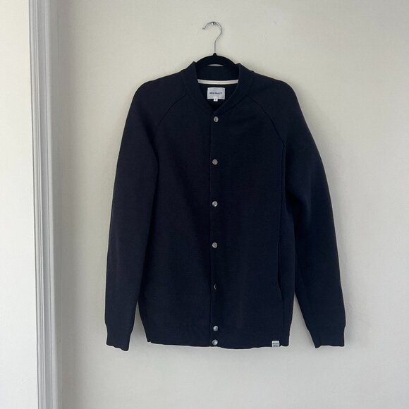 LAST CHANCE Norse Projects Arnold Neoprene Baseball Jacket - Picture 1 of 10
